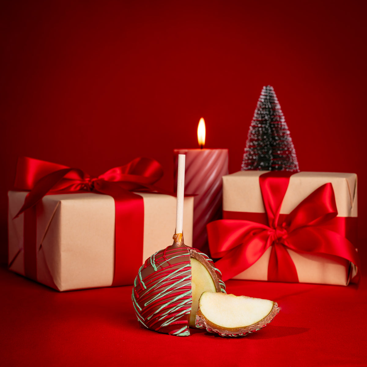 Holiday Gourmet Belgian Chocolate Caramel Apples