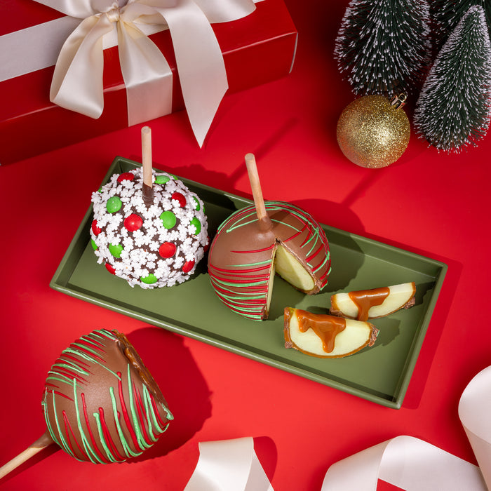 Holiday Gourmet Belgian Chocolate Caramel Apples