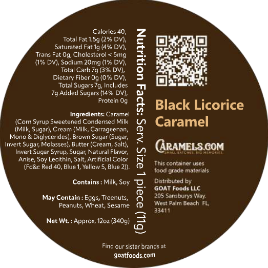 Black Licorice Caramel