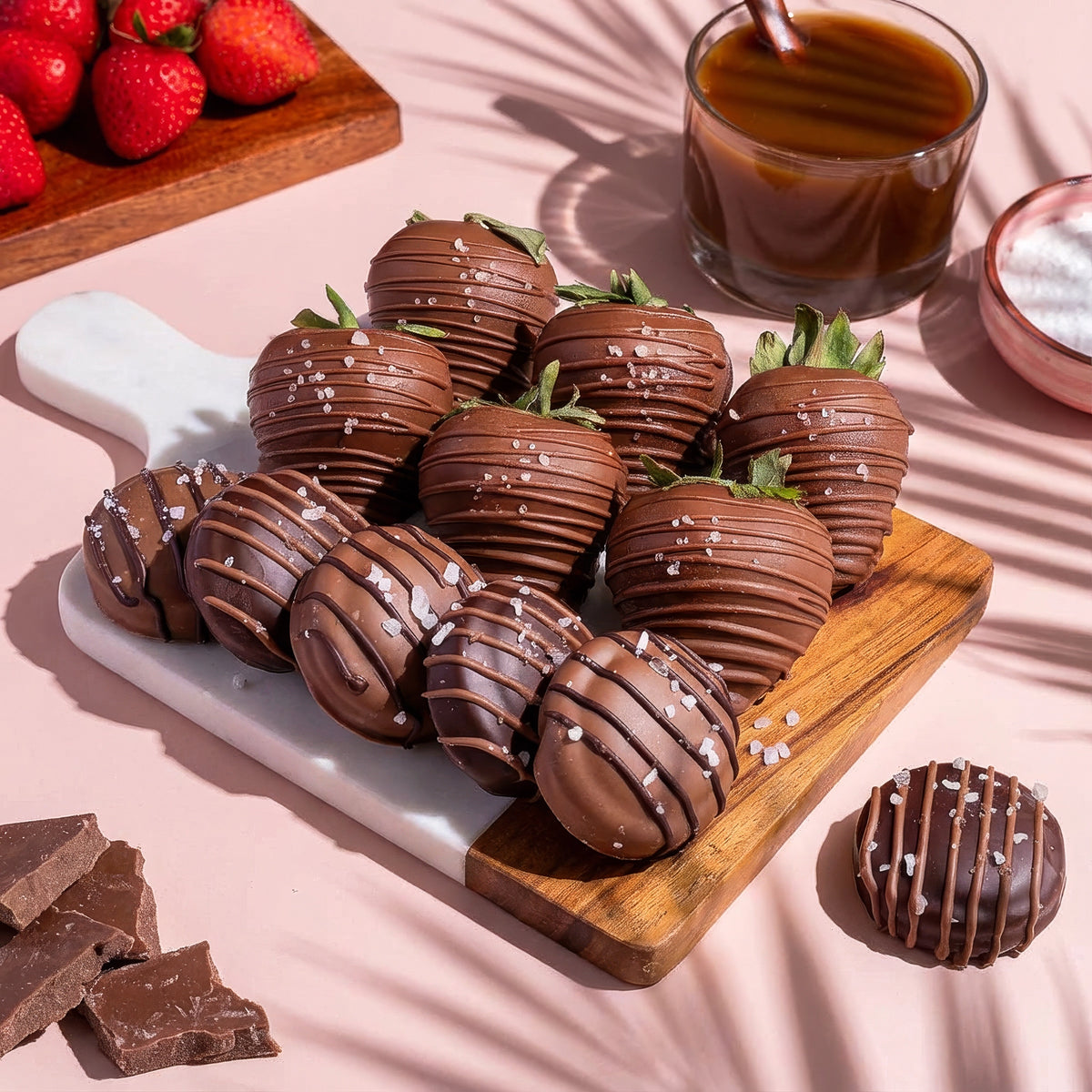 Sea Salt Caramel Belgian Chocolate Hand-Dipped Strawberries & Oreos®