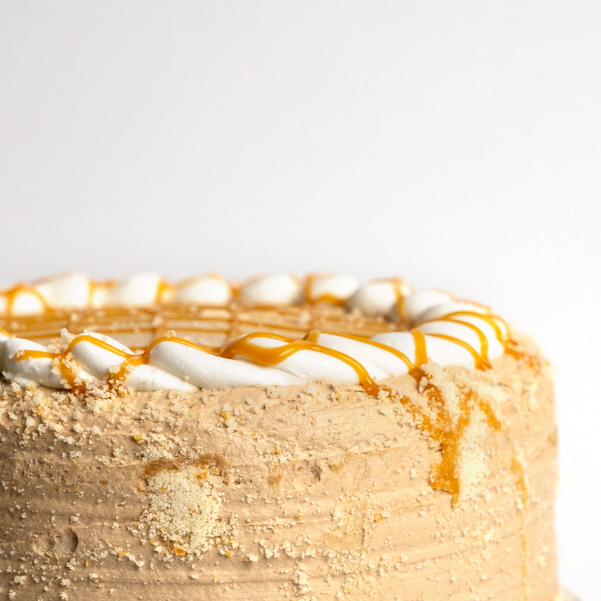 Salted Caramel Vanilla Drizzle Cake