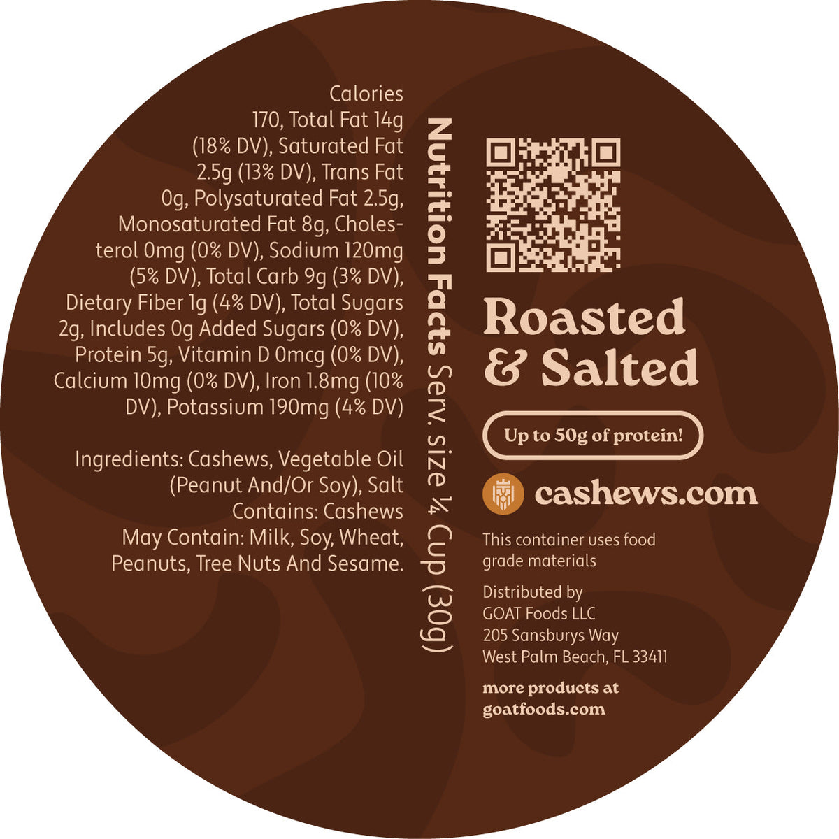 Roasted & Salted Cashews