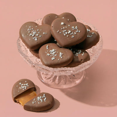 Milk Chocolate Heart-Shaped Caramels