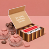 Heart-Shaped Chocolate Caramels- 3 Tube Gift Box