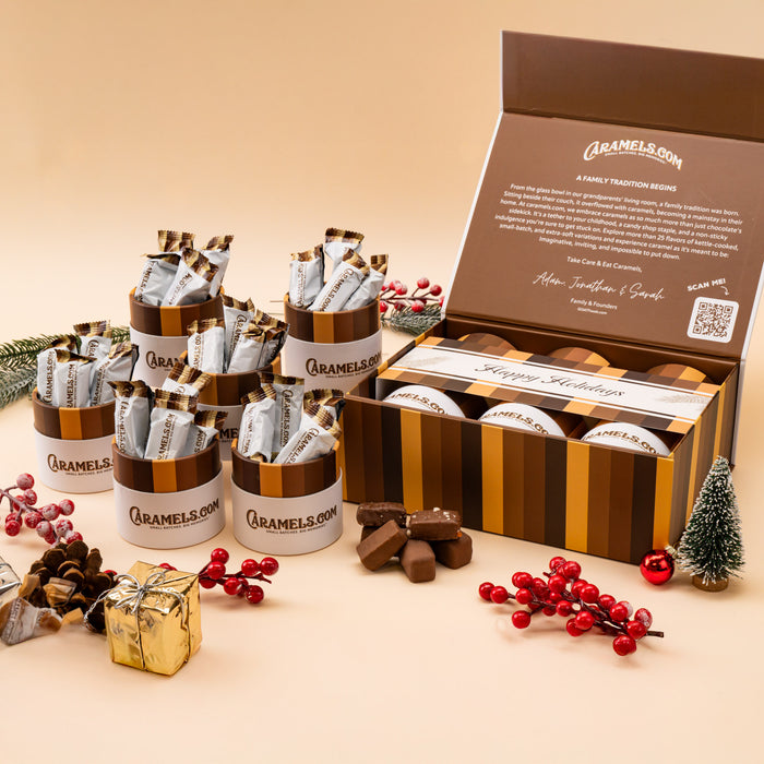 Chocolate Cheer - 6 Tube Sampler Gift Box