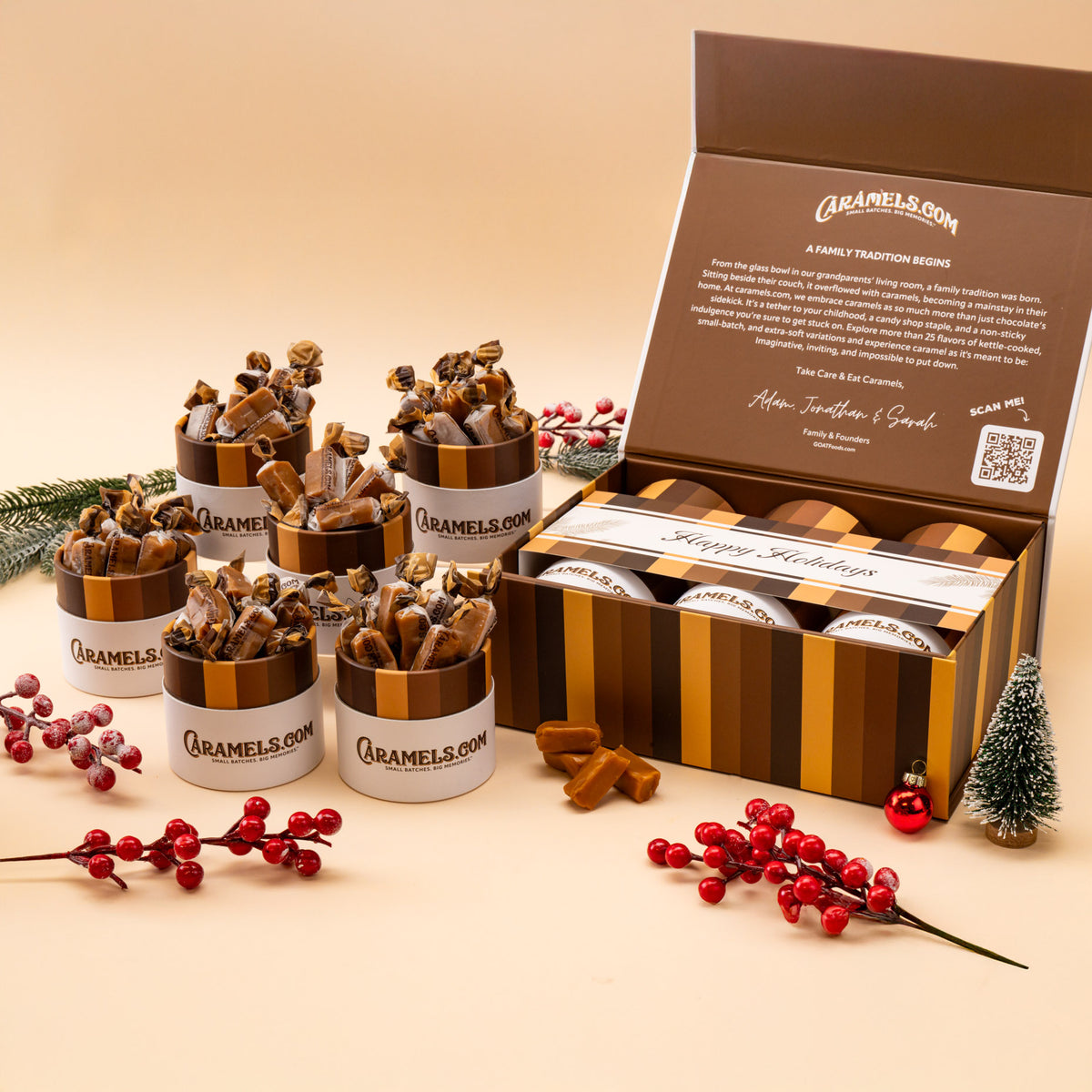 Festive Favorites - 6 Tube Sampler Gift Box