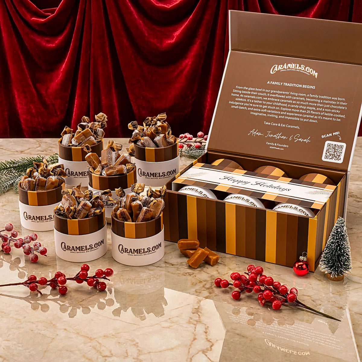 Festive Favorites - 6 Tube Sampler Gift Box