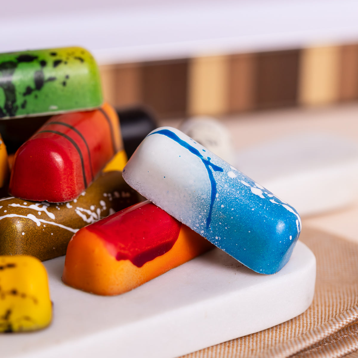 Hand-Painted Belgian Chocolate Caramels