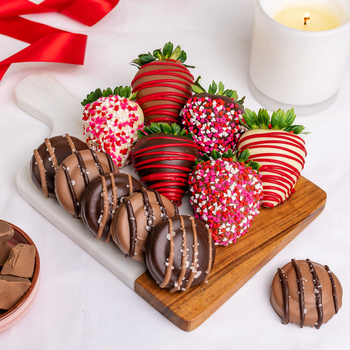 Valentine's Day Belgian Chocolate Strawberries & Sea Salt Caramel Oreos®