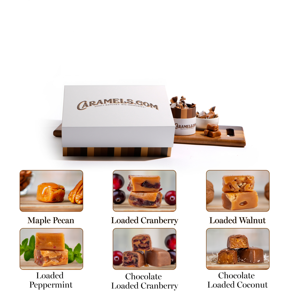 Holiday Loaded Caramels Sampler Gift Box