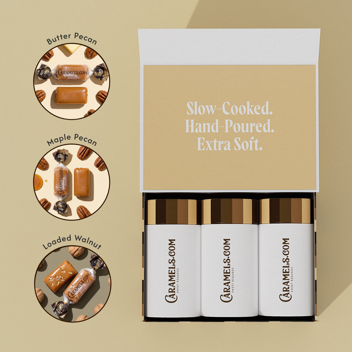 Mixed Nuts Collection - 3 Tube Gift Box