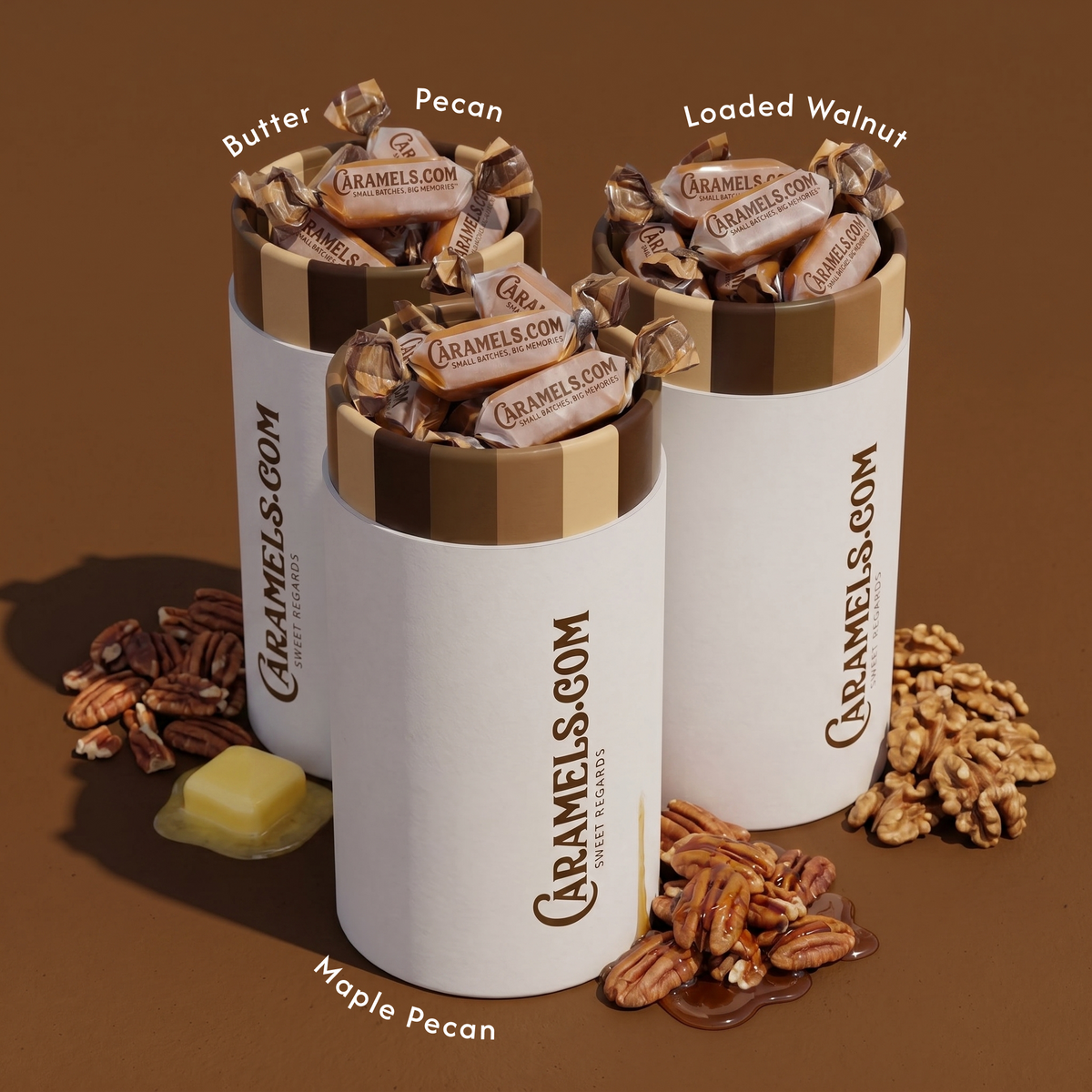 Mixed Nuts Collection - 3 Tube Gift Box