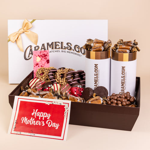 Sweetest Mom Belgian Chocolate Caramel Gift Basket