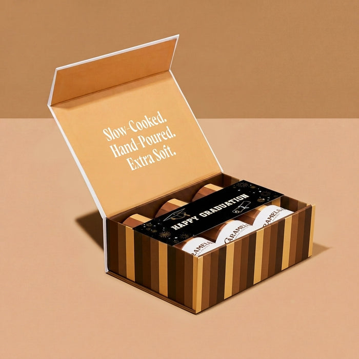 Happy Graduation Caramels - 6 Tube Sampler Gift Box