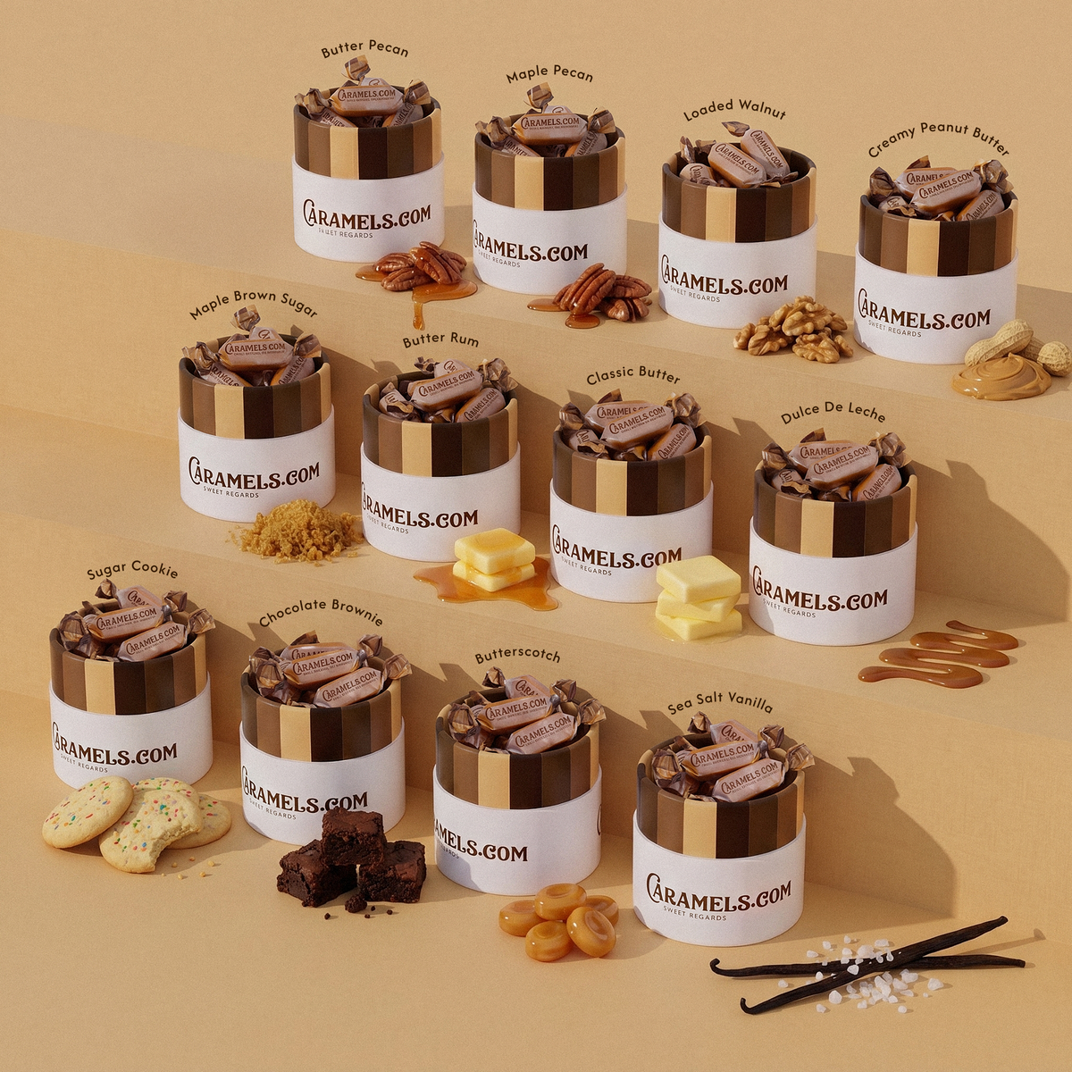 Mixed Nuts Collection - 12 Tube Sampler Gift Box